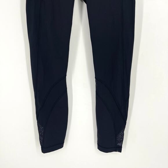 Lululemon Inspire Tight II Mesh Black Size 6 - Picture 5 of 11